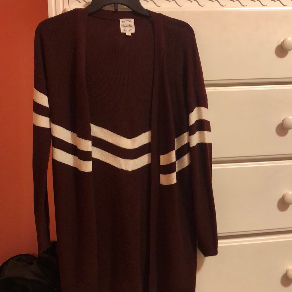 Burgundy Cardigan!